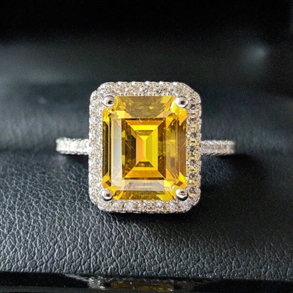 Lovergirl Jewelry - 🆕 Coming Soon Yellow Crystal Sterling Silver Ring